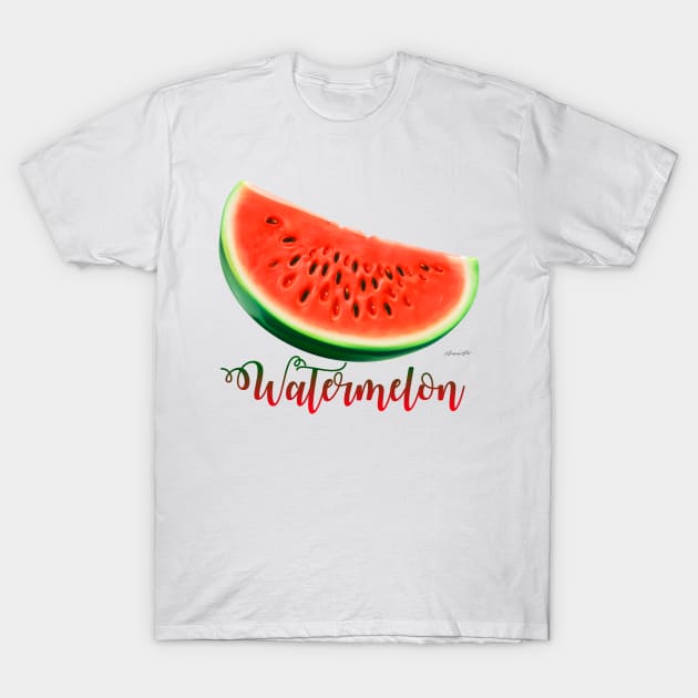 Watermelon T-Shirt by PjesusArt